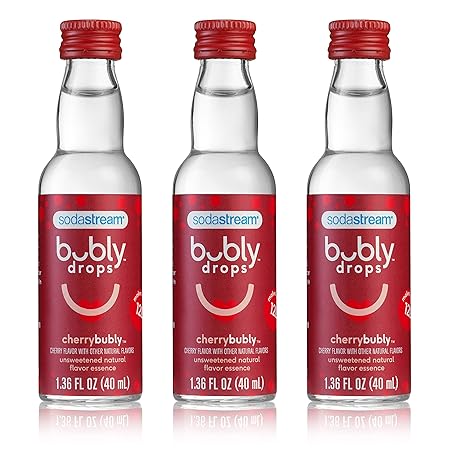SodaStream bubly Drops, Cherry, 1.36 Fl Oz (Pack of 3)