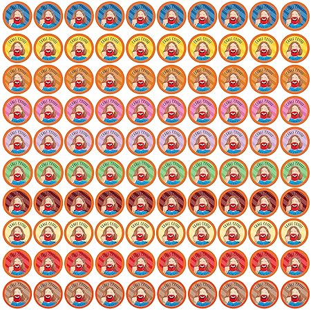 Crave Beverages Flavored Coffee Pods Sampler, Compatible with 2.0 K-Cup Brewers, Assorted Variety Pack, 100 Count