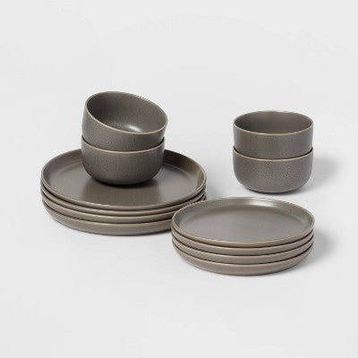 12pc Stoneware Tilley Dinnerware Set - Threshold™