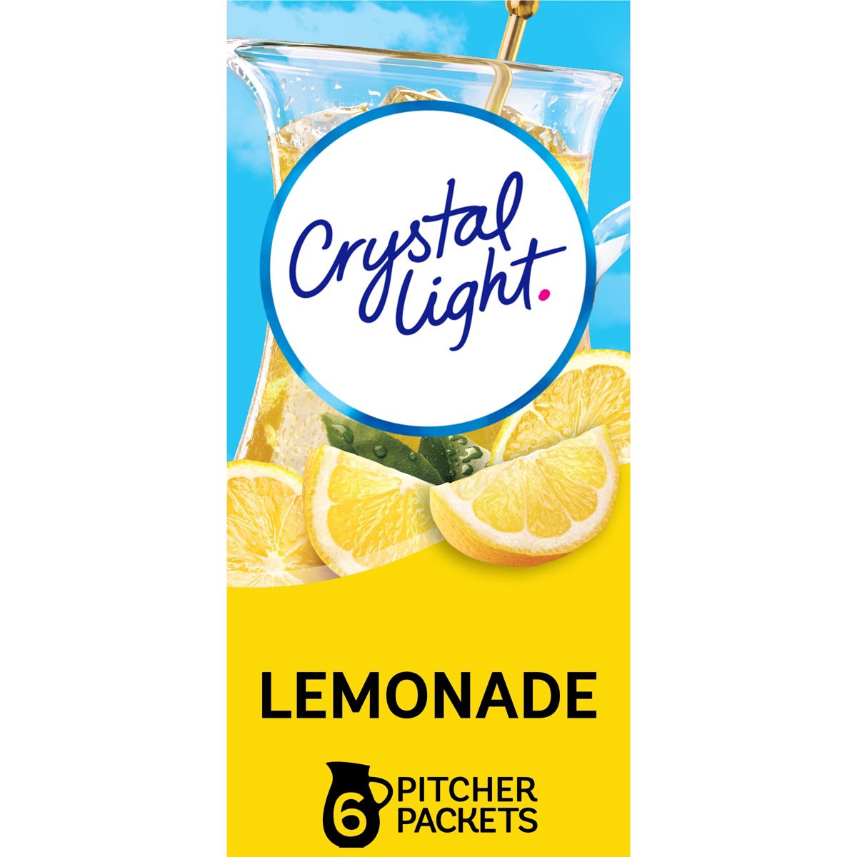 Crystal Light Natural Lemonade Drink Mix - 6pk/0.53oz