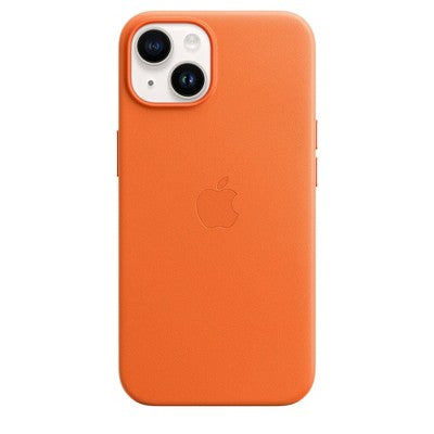 Apple iPhone 14 Leather Case with MagSafe - Orange