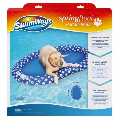SwimWays Spring Float Paddle Paws Dog Pool Float - Large (65 lbs and Up)