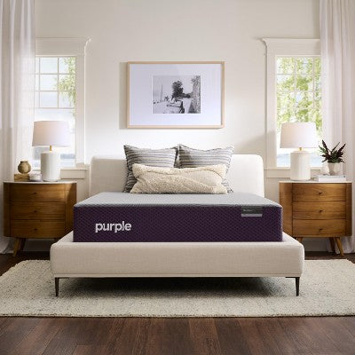 Purple RestorePlus® Hybrid Mattress Soft with 3" GelFlex Grid and 3 Zone Coil System, Grey