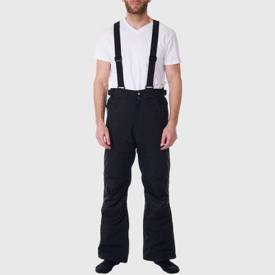 Alpine Swiss Mens Waterproof Snow Pants with Removable Suspenders Insulated Winter Snowboarding Ski Pants