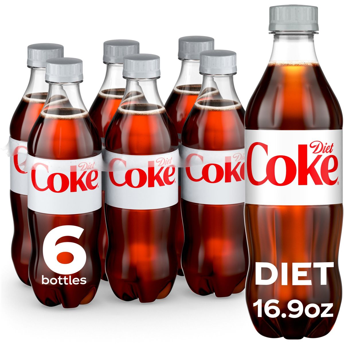 Diet Coke Soda - 6pk/16.9 fl oz Bottles
