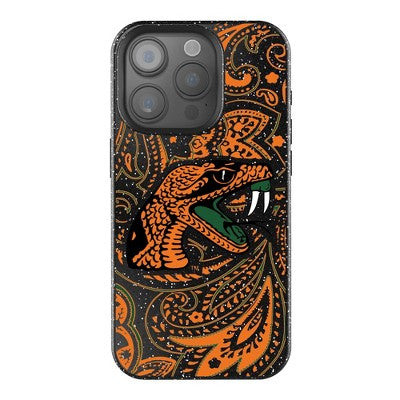 NCAA SWAC Universities Paisley Bling Cell Phone Case for Apple iPhone