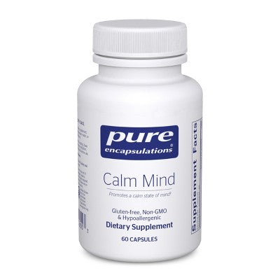 Pure Encapsulations Calm Mind - Calming Supplement - Saffron Extract & Theracurmin Supplement - Supports a Calm Mindset - 60 capsules