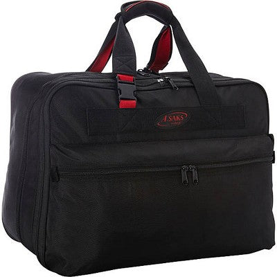 Luggage Lightweight Foldable Travel Packing Duffels (Black Red21-inch)
