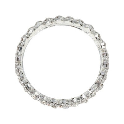 Unique Bargains Napkin Rings Faux Diamond Rings Stainless Steel Silver Tone 1 Pc