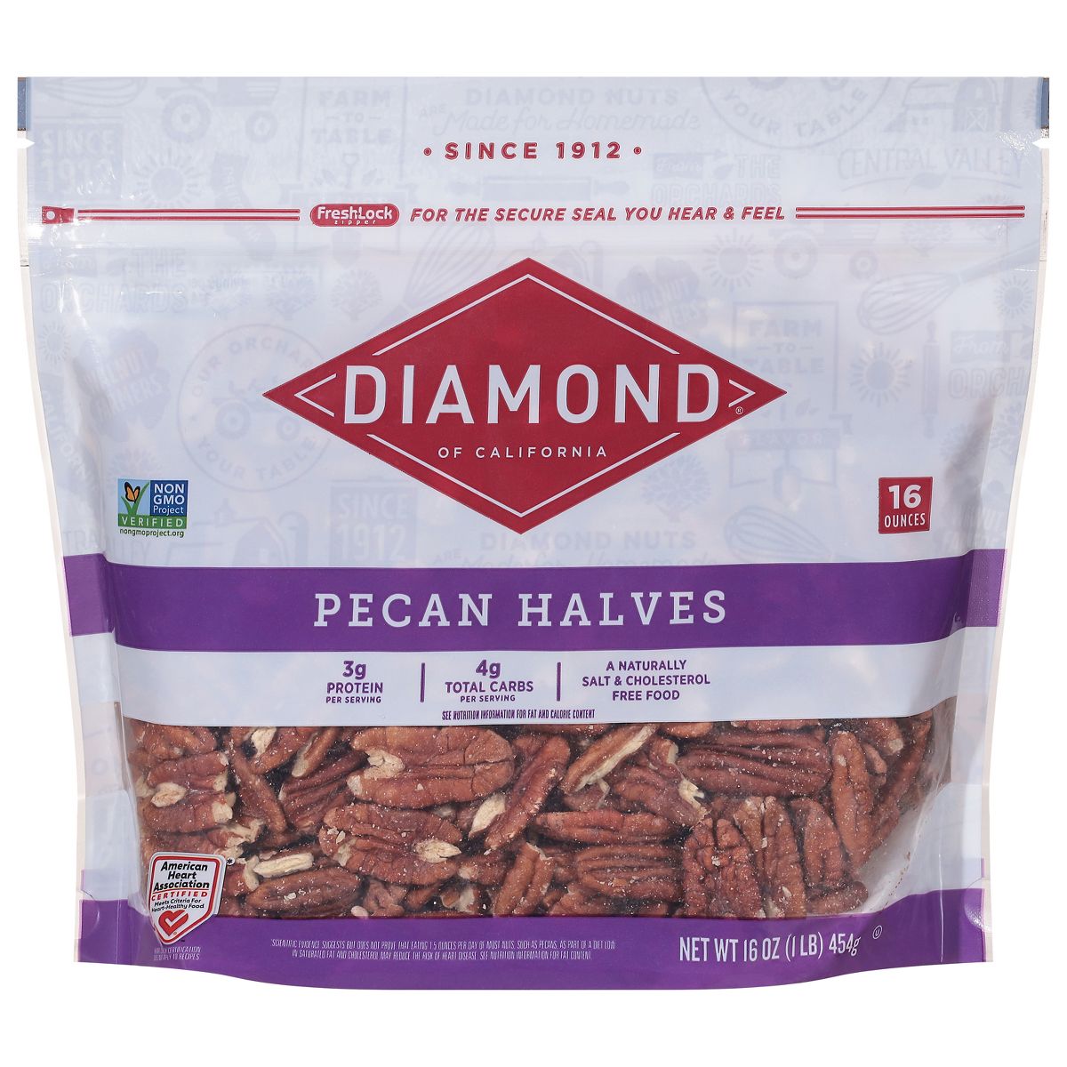Diamond of California Pecan Halves - 16oz