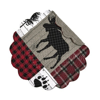 C&F Home Hayden Round Placemats Set of 6, 17"