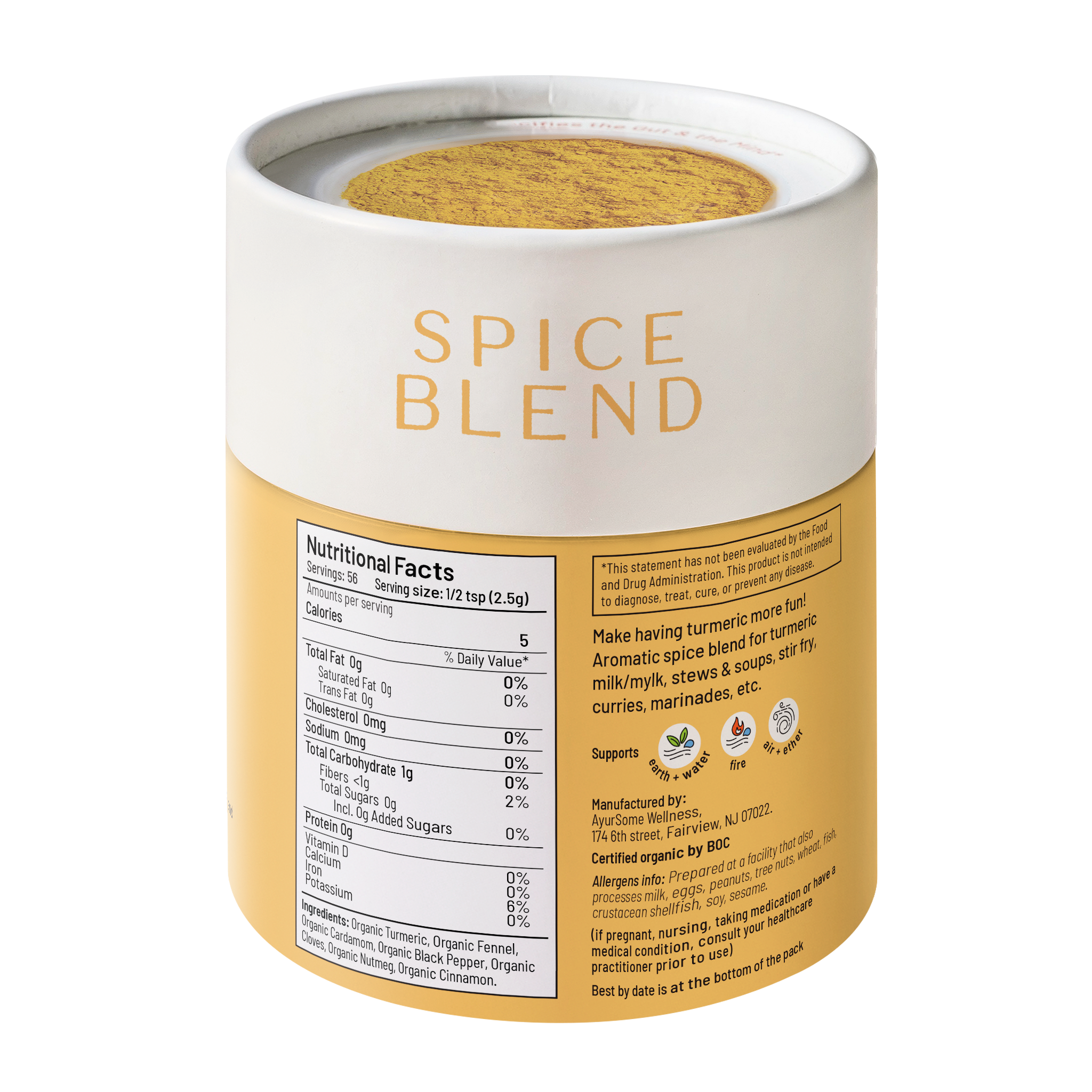 Golden Turmeric Blend | Organic spice blend for Turmeric Milk & cooking