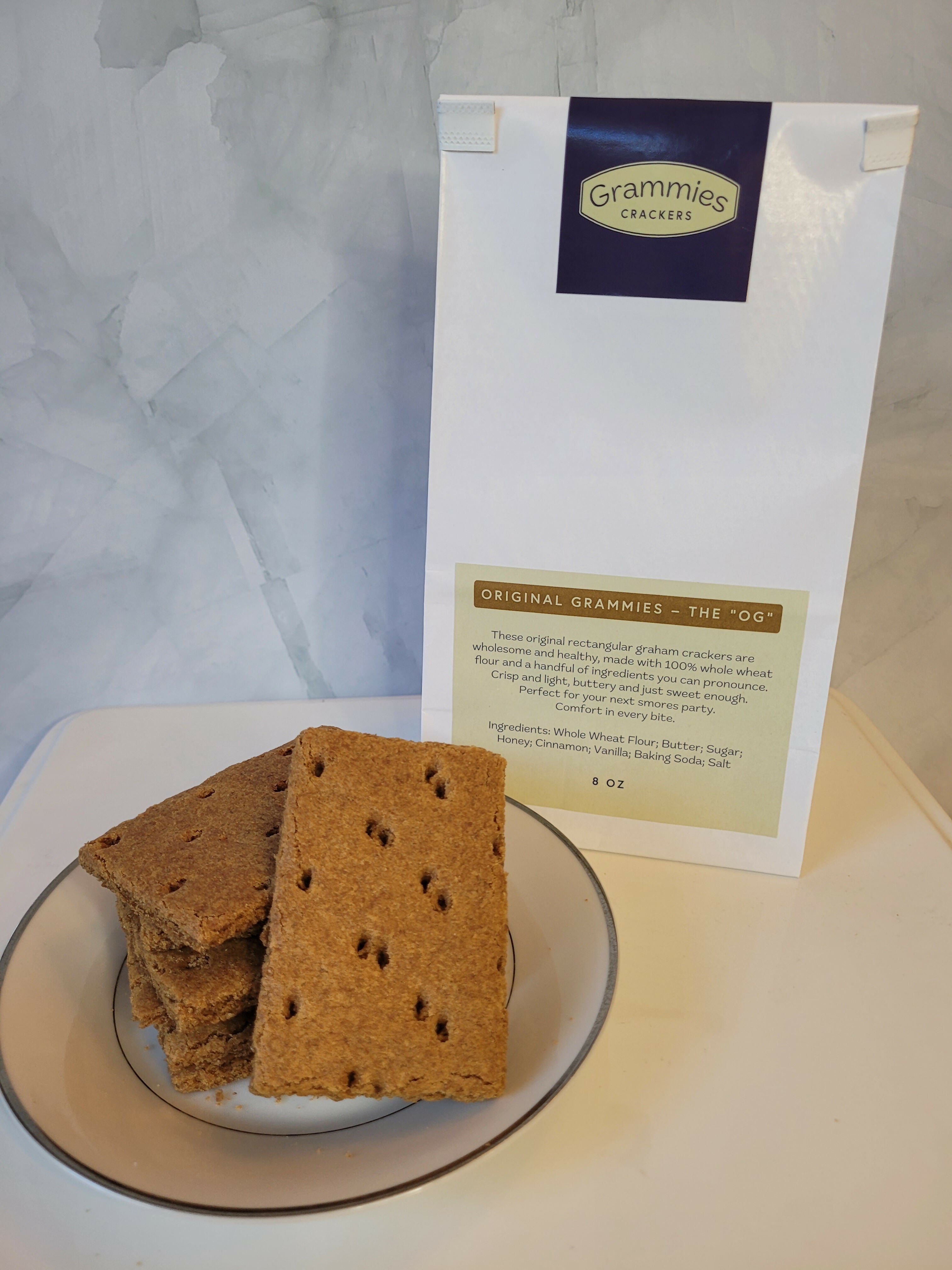 Grammies Crackers "OG" Original Grammie Bag - 6 Bags x 8 oz case