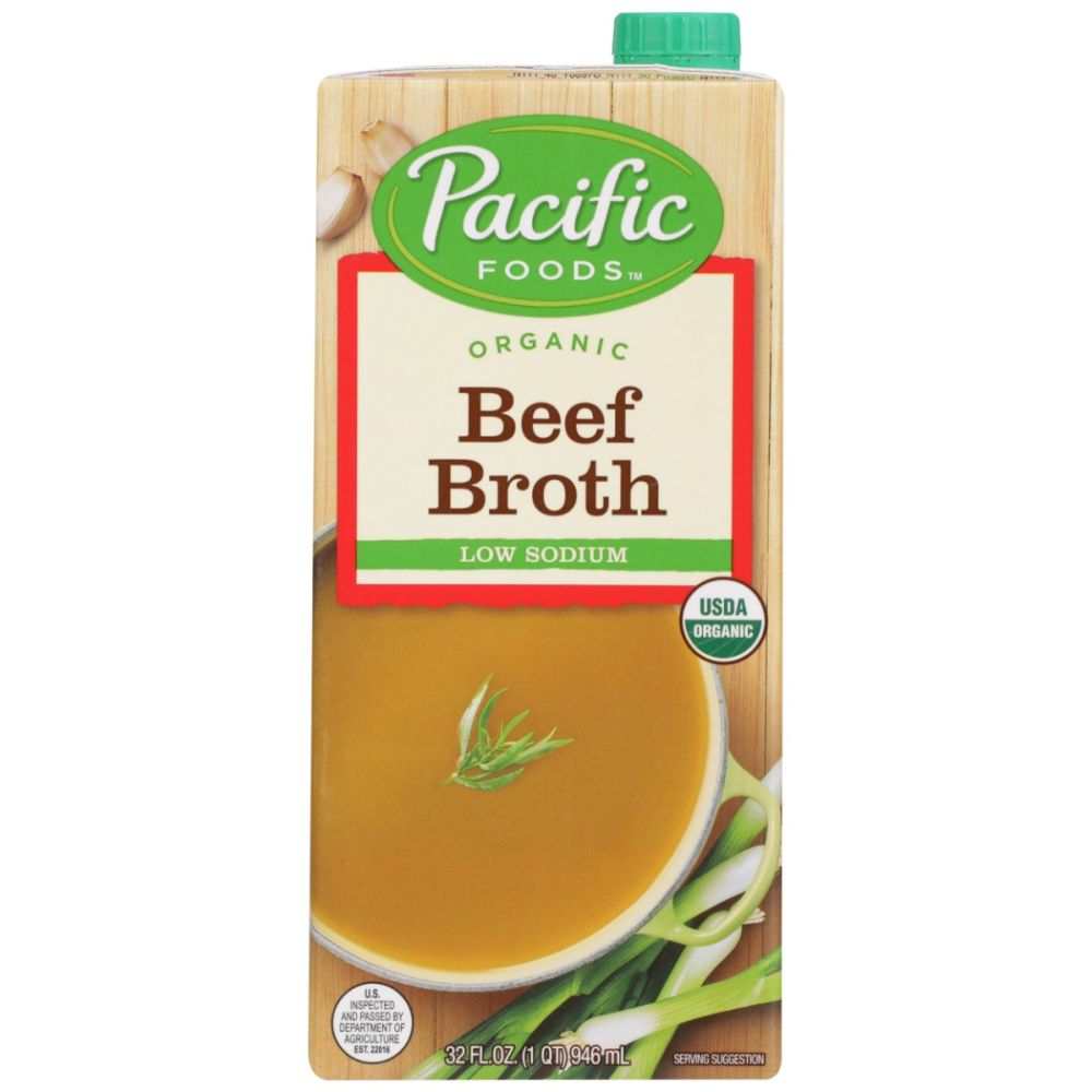 PACIFIC FOODS: Low Sodium Organic Beef Broth, 32 oz
