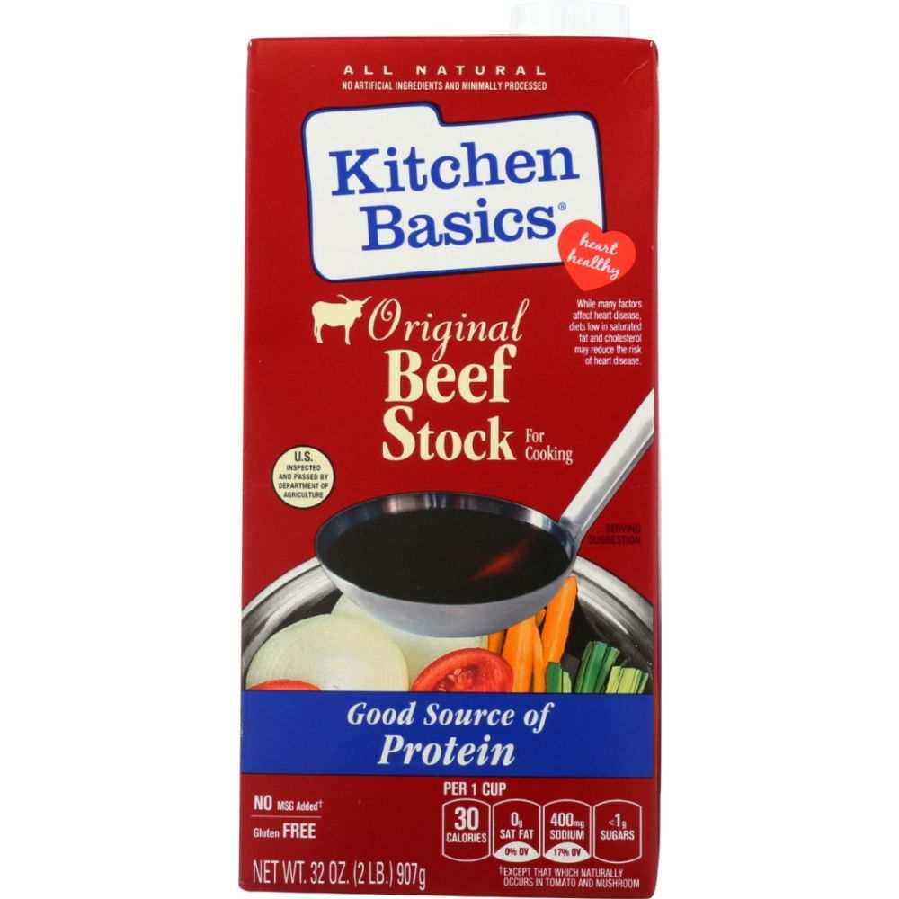 Kitchen Basics Original Beef Stock - 32oz Gluten-Free, No Artificials