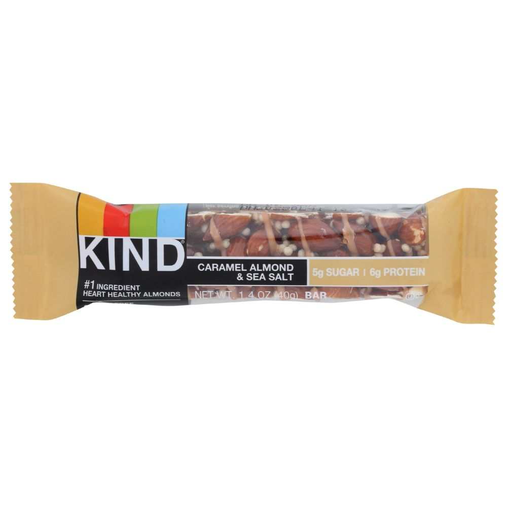 KIND Caramel Almond Nut Bar | Tasty Healthy Snack with Sea Salt |1.4oz