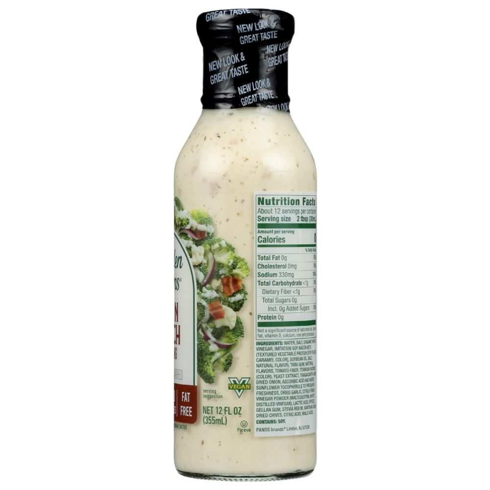 WALDEN FARMS: Bacon Ranch Zero Calorie Dressing, 12 fo
