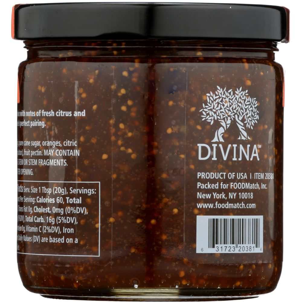 Orange Fig Spread - Delicious Greek Jam with Citrus Flavor| DIVINA 9oz