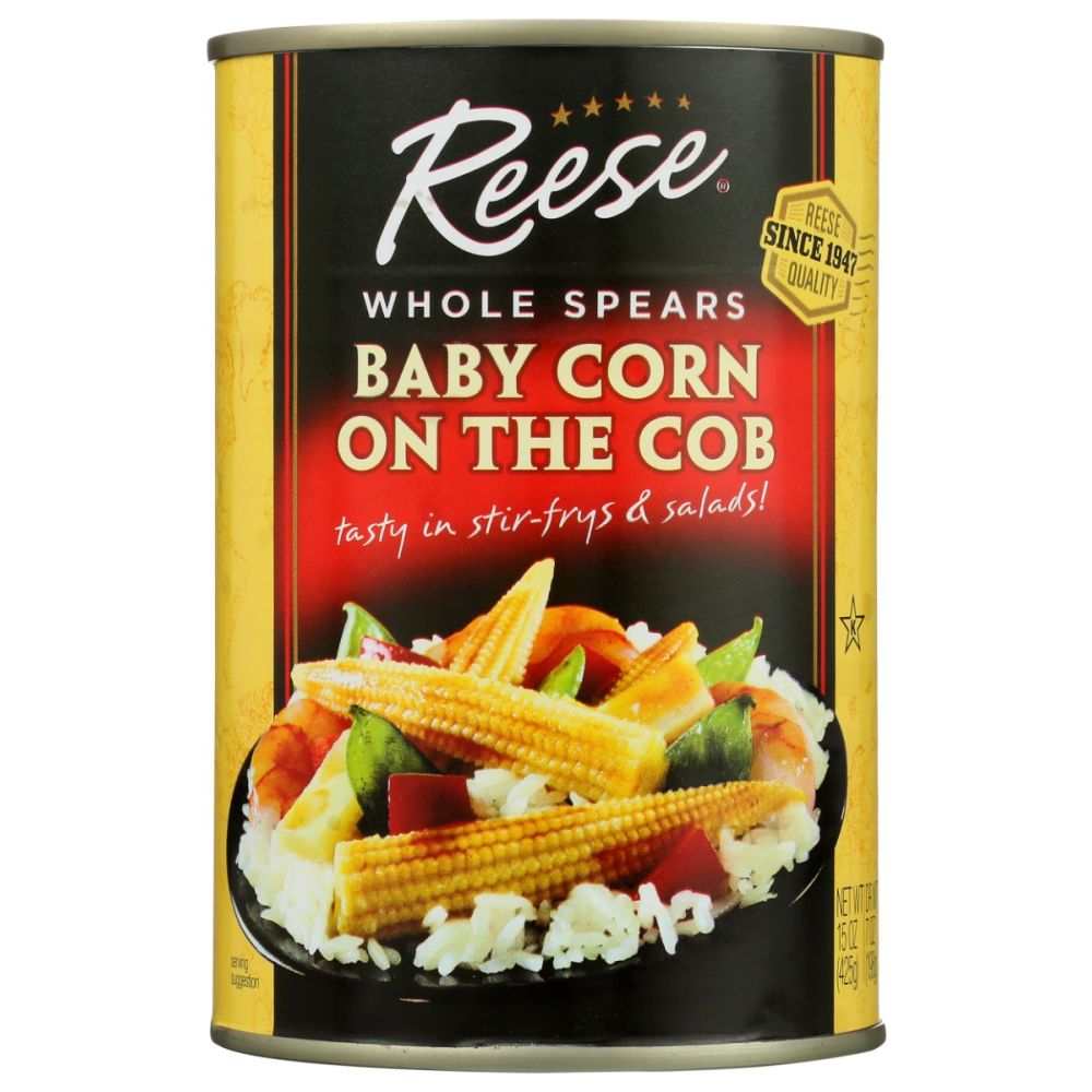 REESE: Whole Spears Baby Corn On The Cob, 15 oz | Delicious & Healthy