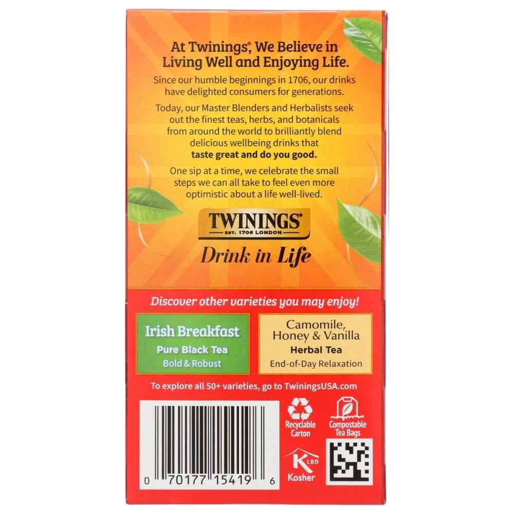 TWINING TEA: English Breakfast Tea, 20 bg