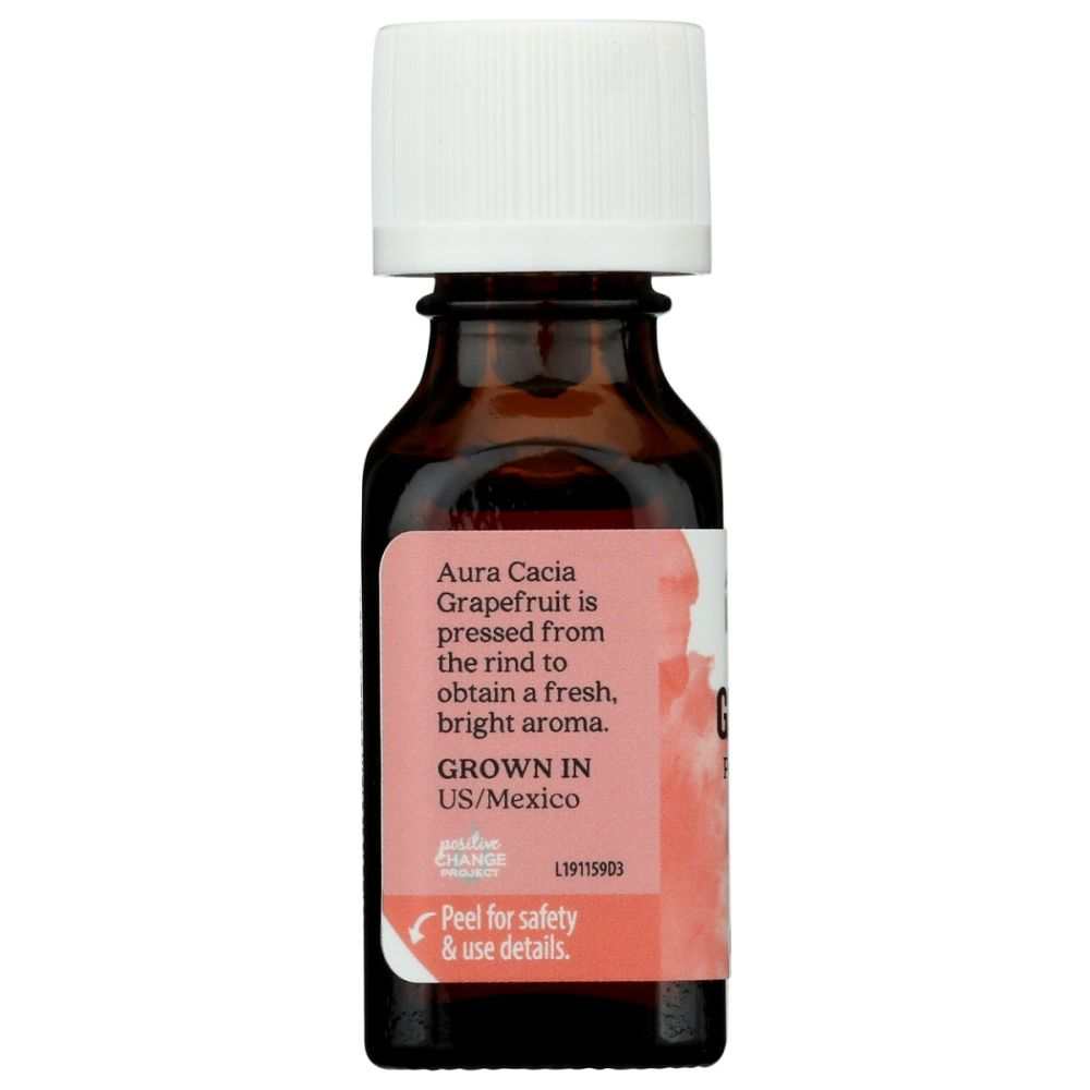 AURA CACIA: Grapefruit Essential Oil, 0.5 oz