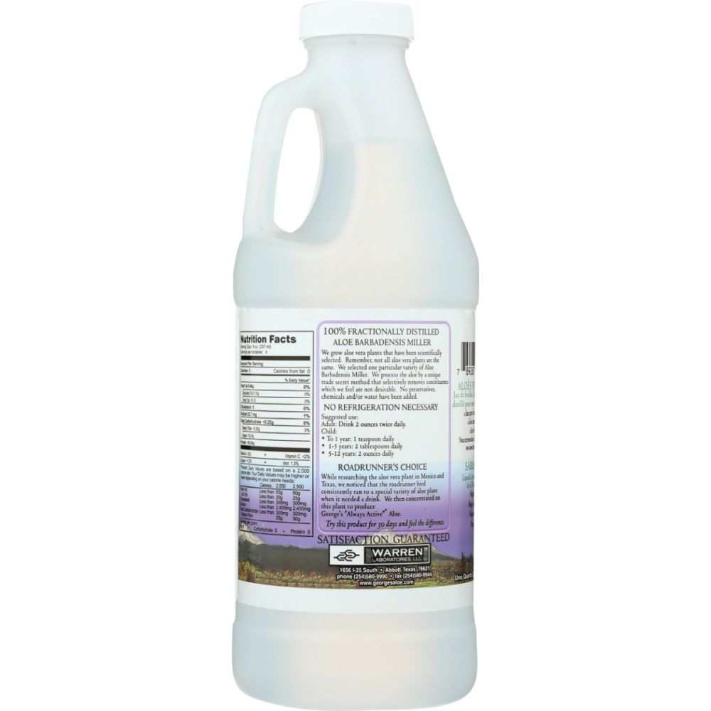 GEORGES: Aloe Vera Distilled Liquid, 32 oz