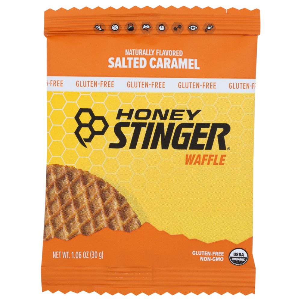 HONEY STINGER: Salted Caramel Gluten Free Waffle, 1.06 oz