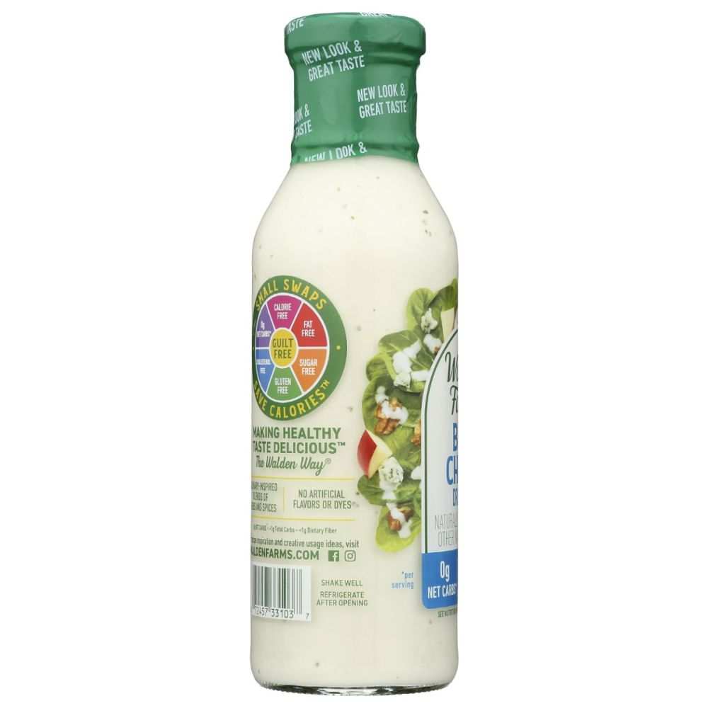 WALDEN FARMS: Bleu Cheese Zero Calorie Dressing-12fl oz|Tangy Delicious