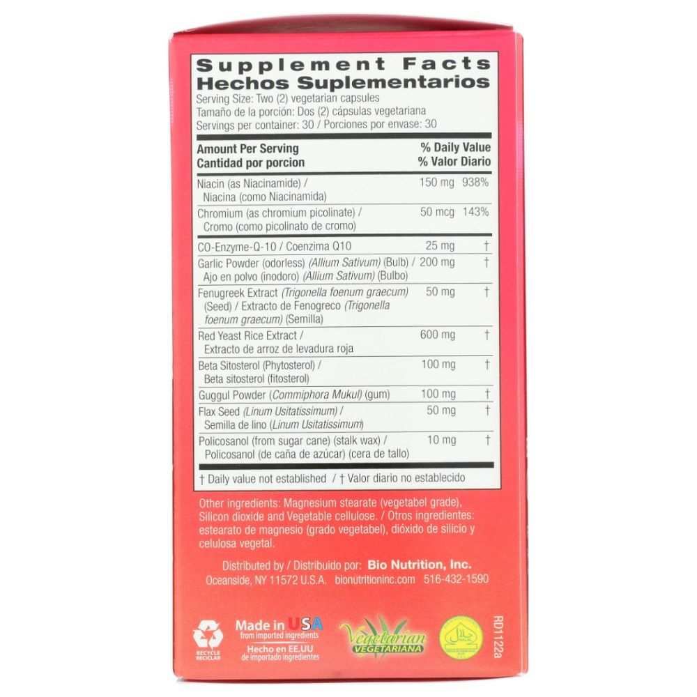 Bio Nutrition Cholesterol Wellness - Support Normal Cholesterol Levels