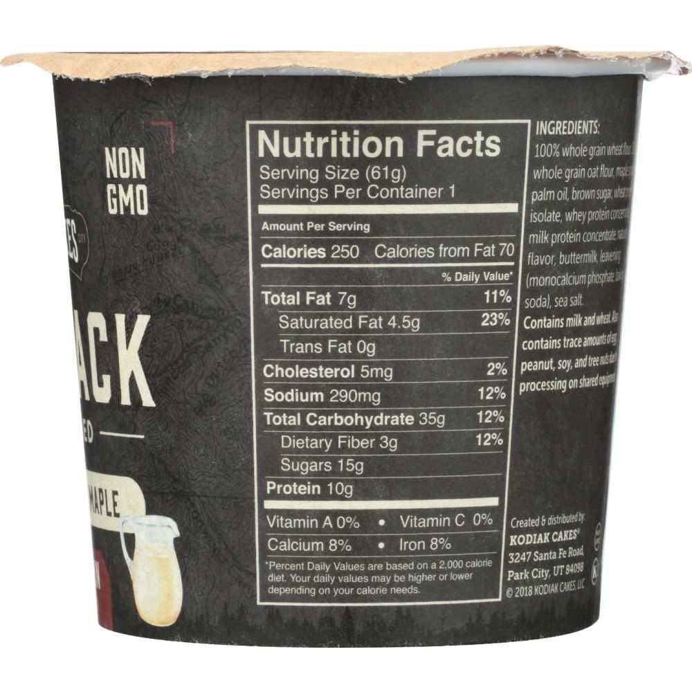 KODIAK Buttermilk & Maple Flapjack Cup-Protein-Packed Breakfast 2.15oz
