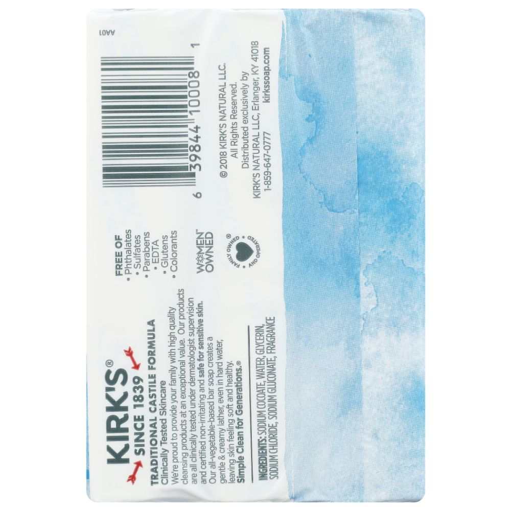 KIRKS: Original Fresh Scent - Bar Soap 3Pk, 12oz | Clean Gentle & Fresh