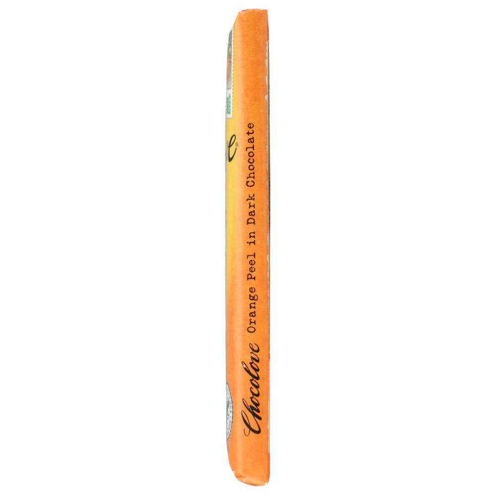 CHOCOLOVE: Orange Peel In Dark Chocolate Bar, 3.2 oz