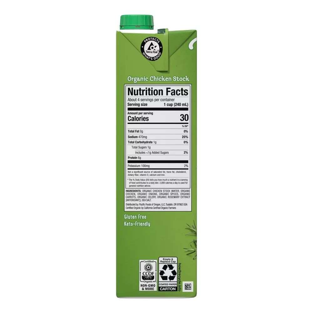 PACIFIC FOODS: Organic Chicken Stock, 32 oz