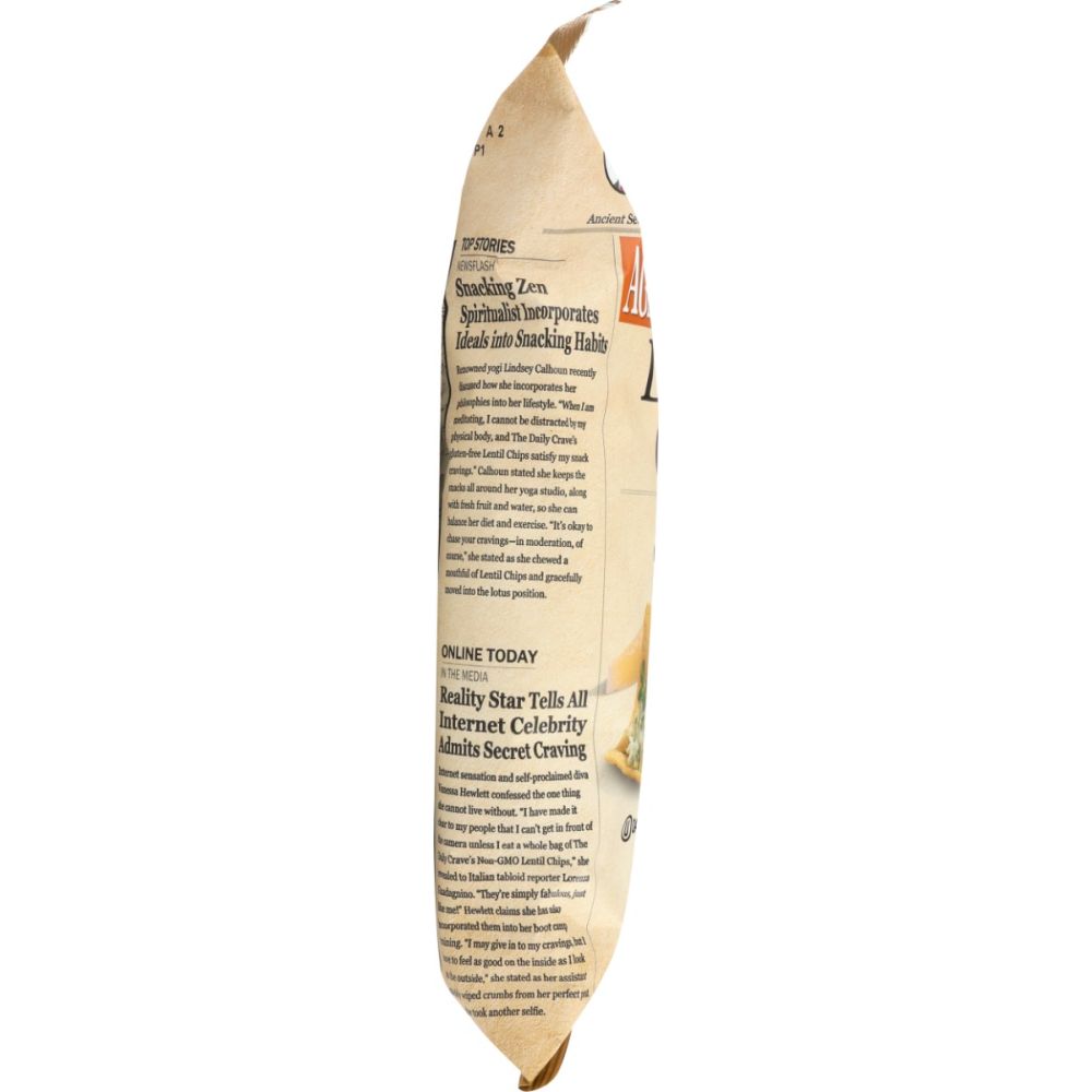 THE DAILY CRAVE: Aged White Cheddar Lentil Chips, 4.25 oz