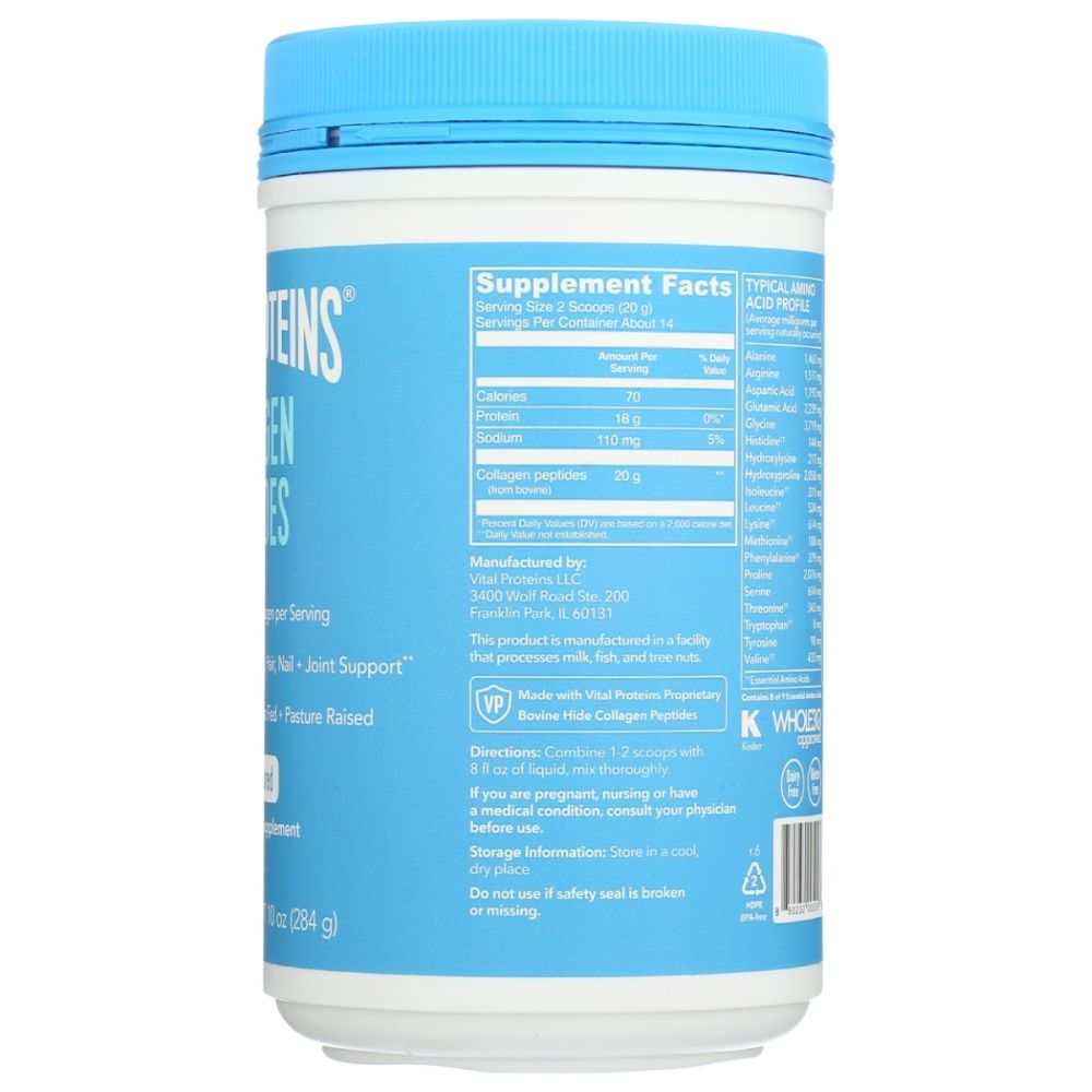 VITAL PROTEINS: Marine Collagen Unflavored Stick Pack for Healthy Skin