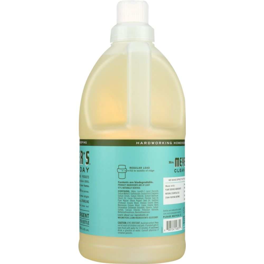 Mrs. Meyer’s Clean Day: Basil Laundry Detergent 64 oz for Freshness