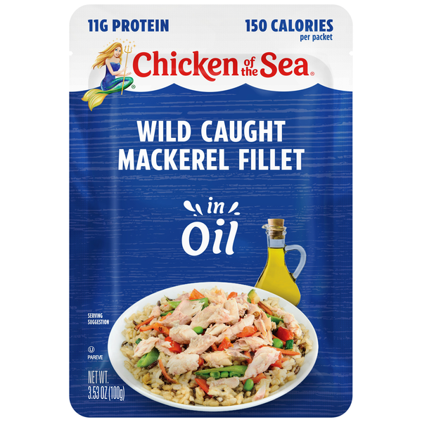 Chicken of the Sea Wild Caught Mackerel in Oil Packet