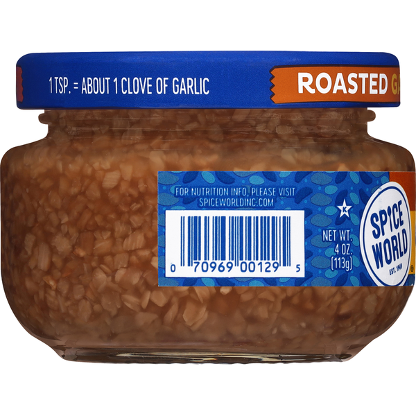 Spice World Garlic, Minced, Roasted