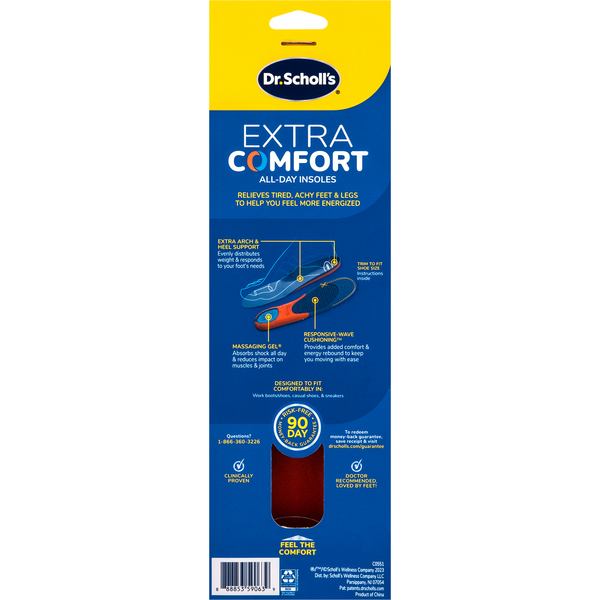 Dr. Scholl's Insoles, All-Day, Extra Comfort, Men's