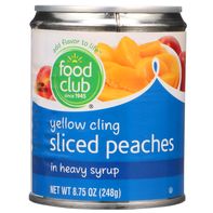 Food Club Yellow Cling Sliced Peaches In Heavy Syr...
️