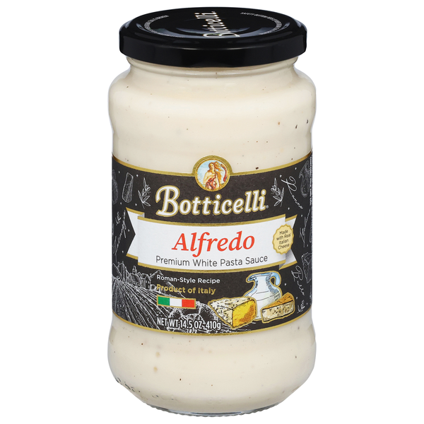 Botticelli Pasta Sauce, White, Premium, Alfredo