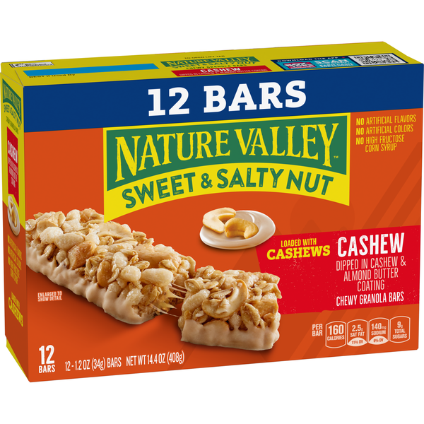 Nature Valley Cashew Sweet and Salty Nut Chewy Granola Bars