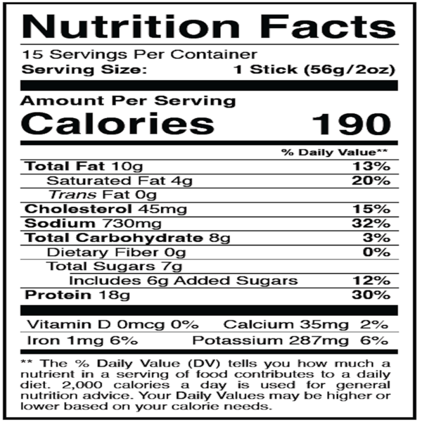 1st Phorm Seasoned Barbeque Protein Stick