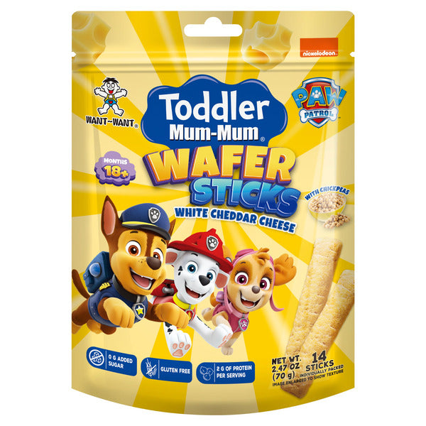 Toddler Mum-mum White Cheddar Cheese 18+ Months Wafer Sticks