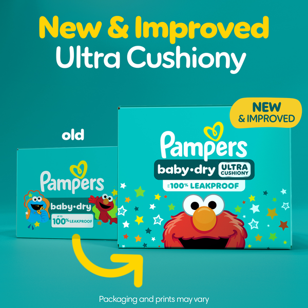 Pampers Baby Dry Diapers, Size 6 (35+ lb)