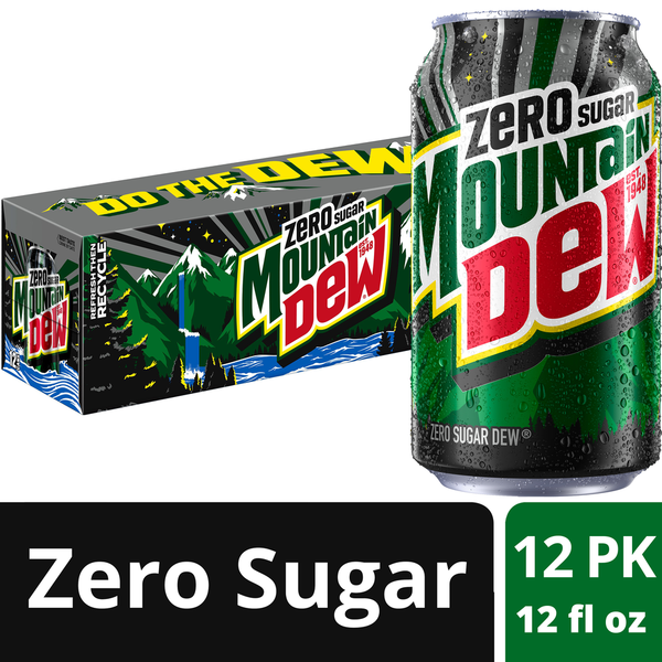 Mountain Dew Zero Sugar Soda Pop