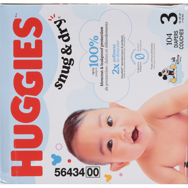 Huggies Disney Baby Size 3 Diapers (16-28 lbs (7-13 kg))