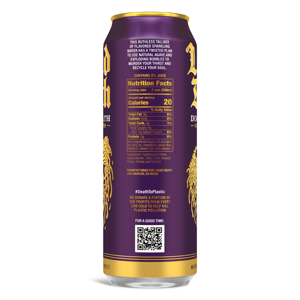 Liquid Death Soda-Flavored Sparkling Water, Doctor Death