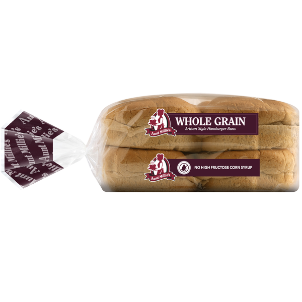 Aunt Millie's Artisan Style Whole Grain Hamburger Buns