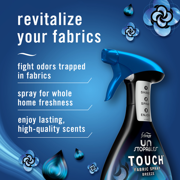 Febreze Unstopables Touch Fabric Spray and Odor Eliminator, Breeze